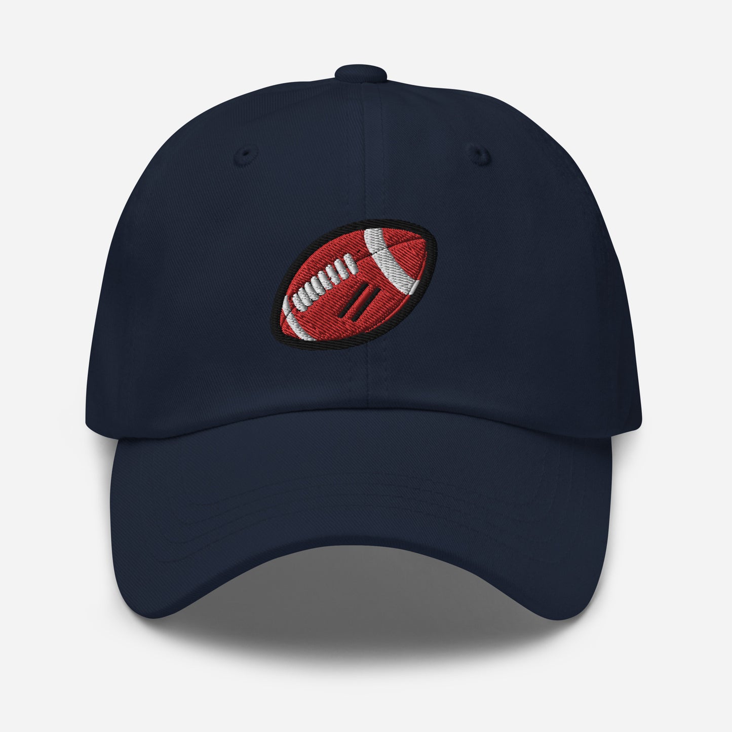 Hat With Embroidered Football Design