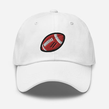 Hat With Embroidered Football Design